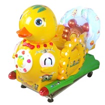 2021 new childrens coin MP5 rocking car Big Yellow Duck swimming duck rocking horse supermarket gate Yaoyao car