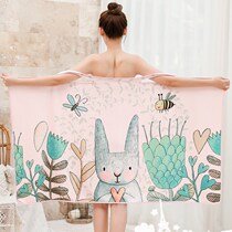 Japanese JULIPET bath towel can be worn female ins Wind can be wrapped household polyester fiber super absorbent chest quick drying