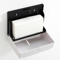 Hotel toilet tissue box non-perforated waterproof toilet wall-mounted plastic hand wipe box