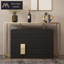 Italian porch cabinet post-modern light luxury home decoration designer new Chinese foyer partition cabinet Nordic locker