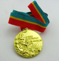 1984 nian Los Angeles gold medal with ribbon ribbon 1:1 engraved version medals edition crafts collection