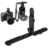 Double L-type photography stand camera flash L-type bracket multifunctional LED photography light bracket pallet