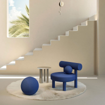 Nordic modern convenient casual chair sample room design lazy sofa backchair household living room