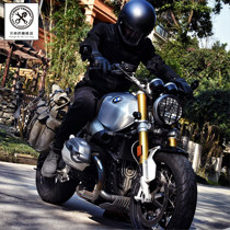 (Produced by RED Wing)Retro side bag TRAVEL series BMW latte Ducati Triumph original lossless installation