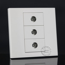 Type 86 3 TV combination panel TV cable TV socket CCTV TV Jack interface socket