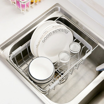 Home Sink Retractable Bowl Rack Dish Rack Home Kitchen Chopsticks Cupstick Cart