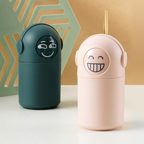 Home home toothpick bucket Personality home creative Meng Meng Cartoon clamshell Portable toothpick barrel Living room toothpick jar