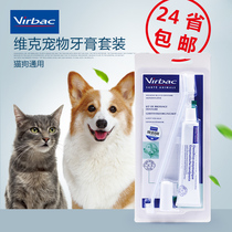 Corrupt cat France vac Virbac pet toothpaste toothbrush set cat dog brushing mouth clean to halitosis