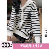 Lemachi Navy Wind Day Sweater Women 2021 Winter New Lazy Academy Wind sweater sweatshirt thick-knitted sweatshirt