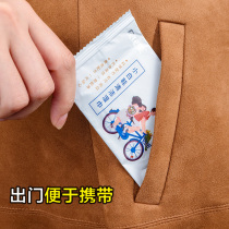  100 pieces of shoe shine wipes special wipes for small white shoes disposable cleaning and decontamination wet wipes sports shoes portable