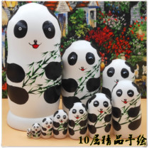 Russian Condom Hand-painted Panda 10 Floors Swing Piece Childrens Puzzle Toy Eco-friendly Gift 1257