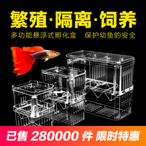 Fish tank isolation box guppies incubator tropical fish small fish juvenile fish incubator box extra large small size Independent