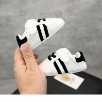 Spring and autumn newborn baby shoes 6-8-12 months 9 non-slip male and female baby 0-1 year-old breathable casual toddler shoes