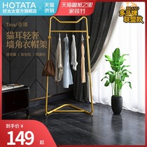 Coat rack Floor Home Indoor Clothes Hanging Bag Wrought Hanging Bag Wrought Clothes rack Simple Bedroom Hangers