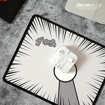 Primary color workshop PU leather mouse pad office computer table mat leather texture game learning custom leather pad insulation