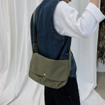 Sails Buns buns Han Wind Japan Sloping Satchel Bag Men Brief Casual Mens Single Shoulder Bag Retro Student Postman Bag Woman