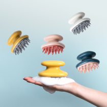 Silicone shampoo brush gripper head shampoo comb massage brush head artifact scalp cleaner brush anti-itching female adult male