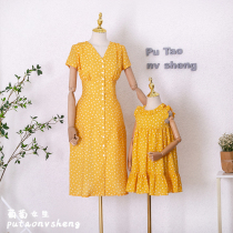 Grapes girls pro-sub-dress Podot display slim snowspun hyphens Summer dress New points Dot girl dress Large size female dress