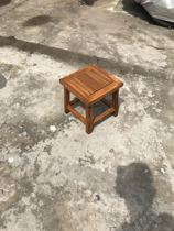 Myanmar teak rich stool