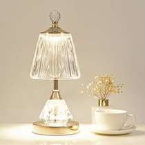 Desk lamp bedroom bedside lamp light luxury ins girls Nordic warm simple modern ornaments wedding decoration crystal lamp