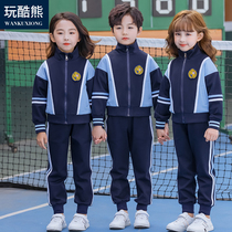 Primary and secondary school students first grade school uniform childrens autumn sports class uniform spring and autumn three sets