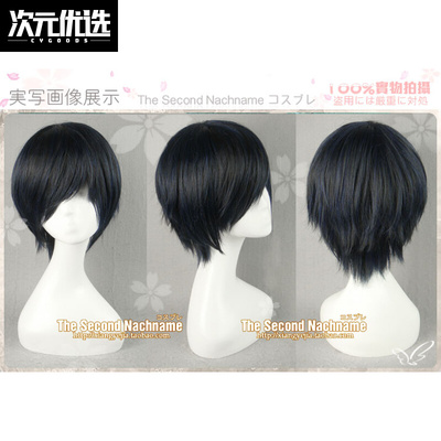 taobao agent Second Men/Goddess 3rd Male Lord/Sweet POOL Black Blue COS Wig 273
