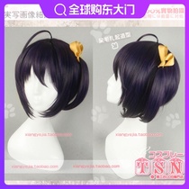 TSN second disease in the second also want to fall in love birds swim six flowers purple and black thickened COS wig 466