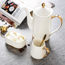 Sifu Nordic style Creative simple Phnom Penh coffee pot Ceramic sugar tank Milk tank supporting utensils European Teapot