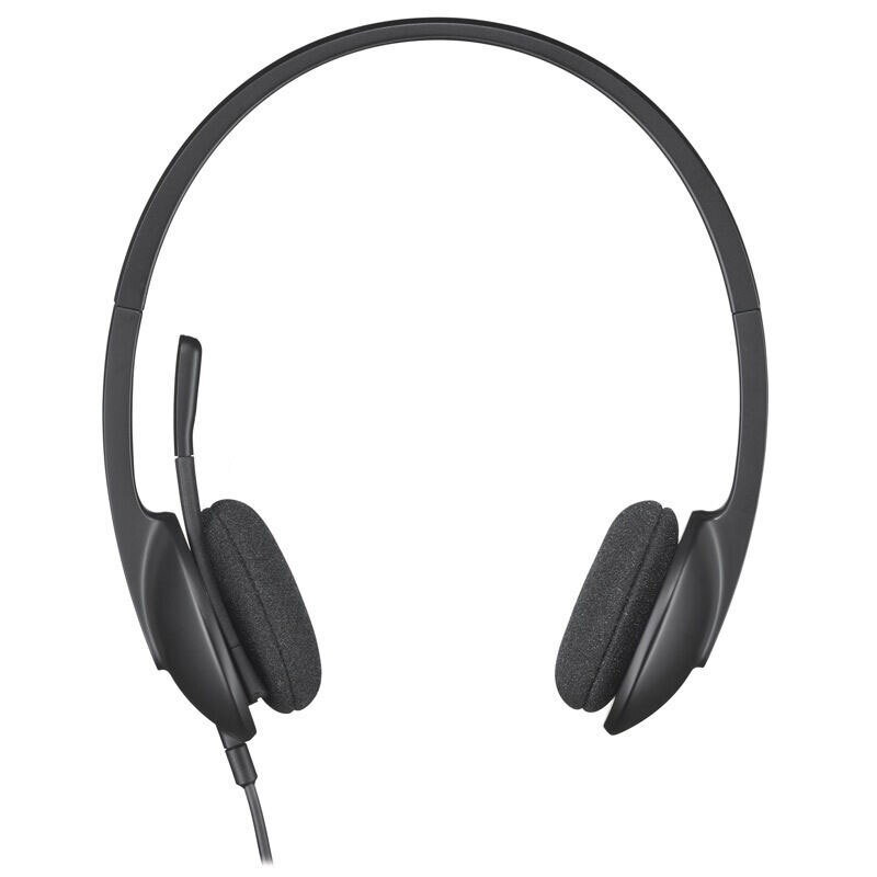 Logitech H340 USB interface computer office headset with microphone education and training