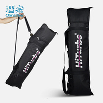 HiTurbo Free Diving Footbed Soft Bag Pure Carbon Fiber Single Shoulder Containing Bag Hand Frog Shoes Bag Long Foot Webbing Bag