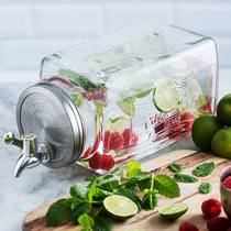 kilner cold water pot glass home large capacity transparent cool water bottle tea maker winemaking can refrigerate Nordic style
