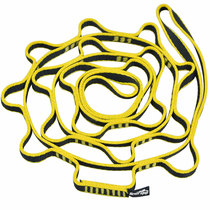 Outdoor climbing chrysanthemum rope air yoga safety flat belt rope speed drop wear-resistant flat belt ring equipment ring