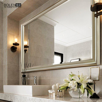 BOLEN American luxury bathroom mirror European simple bathroom cabinet mirror Wall Wall waterproof toilet mirror