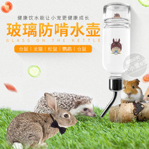 Pet glass water kettle drinker hedgehog cat Rabbit Rabbit ferret hamster chinchat squirrel parrot hamster kettle