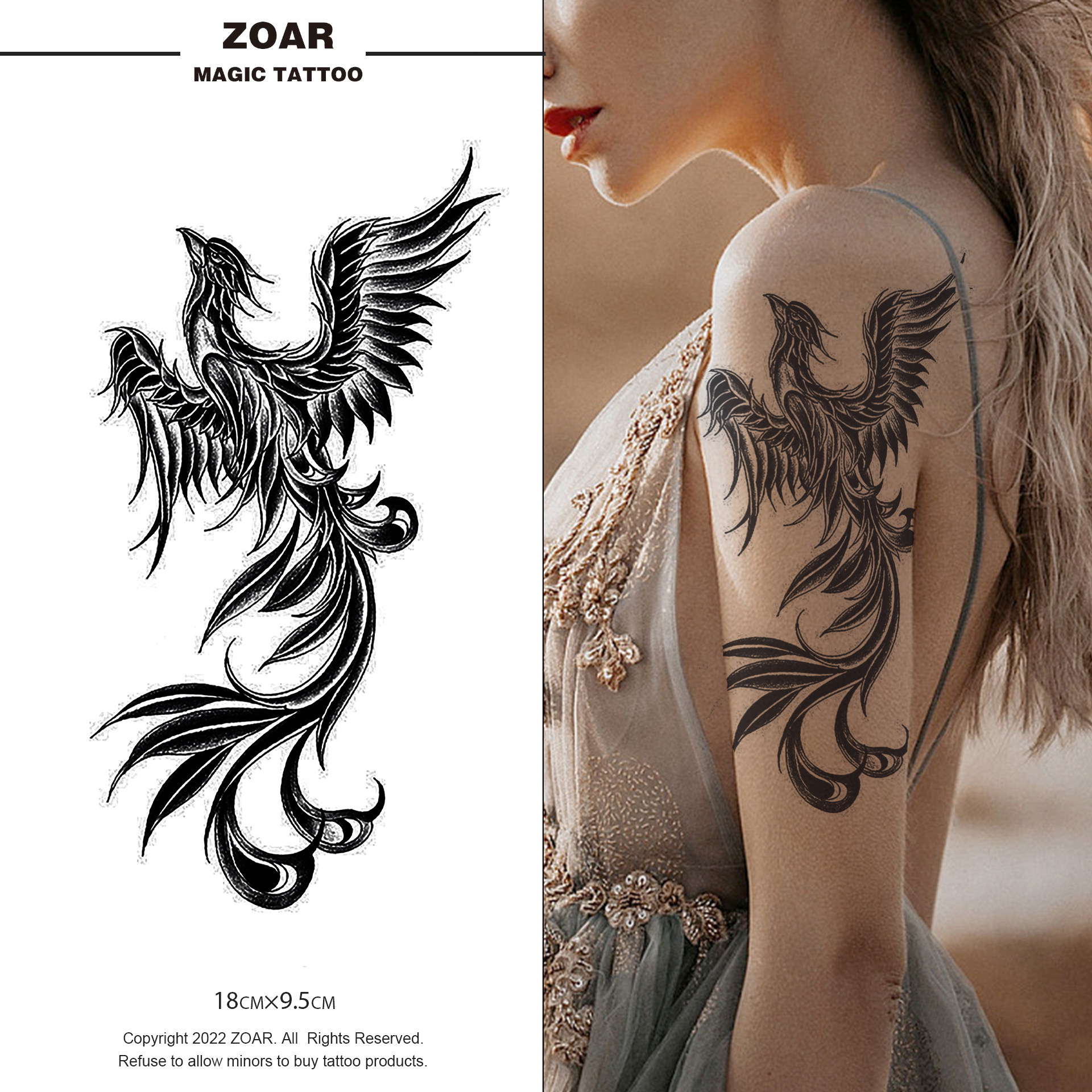 山海经#满背纹身# #传统纹身图案# #海东青纹身# # 雄鹰#, image size:1920x1920