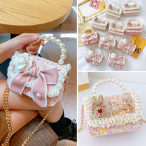 New childrens bag female cute foreign style little girl satchel girl crossbody bag fashion princess mini portable moe
