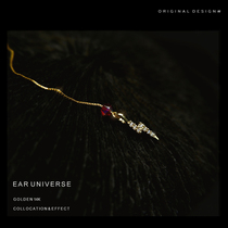 Ear Woo Independent Design Schwaro Crystal Hand For Earrings Lightning Snowflake Moon Star Manga 925 Pure Silver Earline
