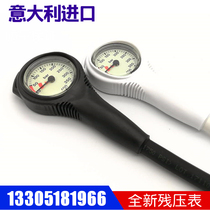 Italy imported OEM foundry scuba diving residual pressure gauge with high pressure pipe diving accessories