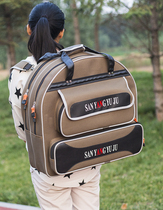 Double Triple Layer Fish Care Bag Double Shoulder Fishing Backpack Anti-Splash Water Abrasion Resistant Fishing Gear Bag Fishing Care Bag Matza Bag Folding Stool Bag