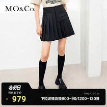 MOCO autumn new decorative hitch cortex 100 plexor short skirt half body dress JK served Moanke