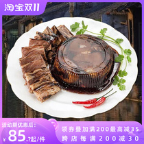 Sauce-flavored hoof hoof Shanghai specialty Fengjing Ding hoof 680g pigs trotter elbow braised cooked big pigs trotter hoof vacuum ready-to-eat