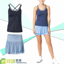 Foreign Lucky in Love womens tennis suit stitching pleated skirt sports top set