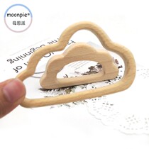 AliExpress hot selling beech wood animal baby molars dark clouds white clouds log molars stick
