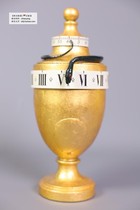19th-century French gilt vase snake pointer European style Western antique clock mysterious clock old chain clock