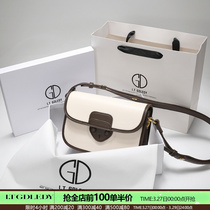 ITGDLEDY Sense Lady Leather Bag 2023 New Tide Texture Snacks Saddle Bag Woman