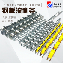  Heavy-duty metal fluent strip Steel plate Fulai wheel Roller strip bearing Shelf flange Stainless steel slide CRON QJA
