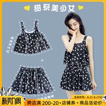  Swimsuit womens 2021 new summer split conservative belly cover thin chest sexy Korean ins wind hot spring swimsuit