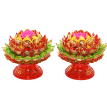 Colorful Lotus sugar tower for the Buddha Wang Lai Pineapple Beauty Time Hui Mid-Autumn Early Day 15 Chaoshan Minnan worship God God of God