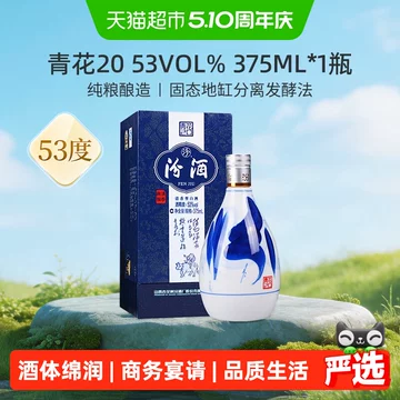 FWNJIU 青花冷酒 500ml 53%　杏花村　2本セット 杏花村汾酒青花排行榜- 京东
