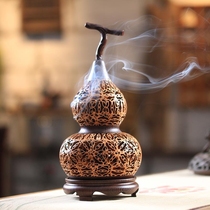 Handmade creative plate incense burner Walnut wood incense box Aroma stove Sandalwood stove Tea Ceremony ornaments Incense burner